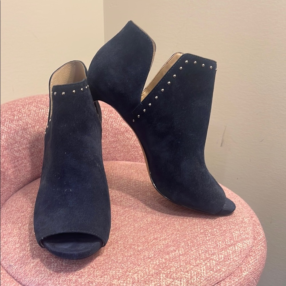 White House Black Market Navy Ankle Boots
